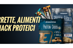 Barrette, alimenti e snack proteici