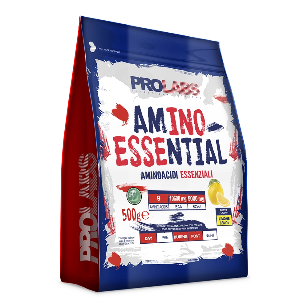 AMINO ESSENTIAL POWDER - 500g - Limone - Busta - PL - 8017054010857 - web2